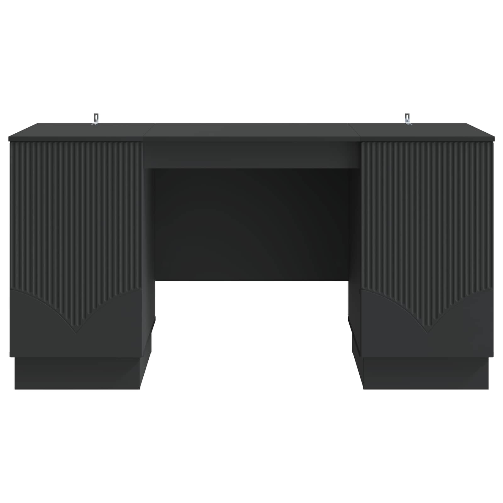 Scrivania Nero 142,5 x 50 x 75 cm Legno ingegnerizzato