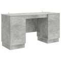 Scrivania con lo scaffale Grigio Cemento 142,5 x 50 x 75 cm