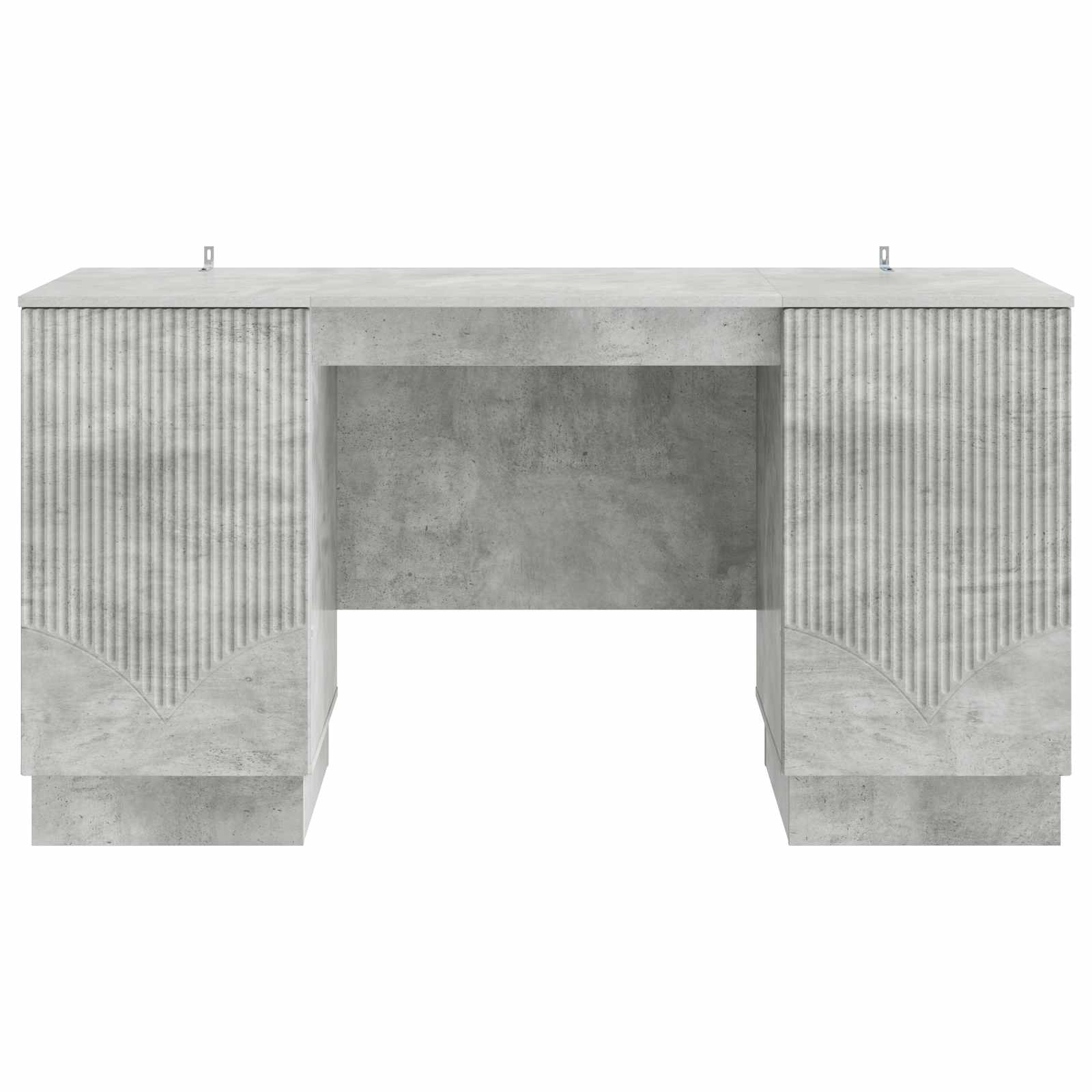 Scrivania con lo scaffale Grigio Cemento 142,5 x 50 x 75 cm
