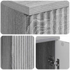 Scrivania Grigio Sonoma 142,5 x 50 x 75 cm Legno ingegnerizzato