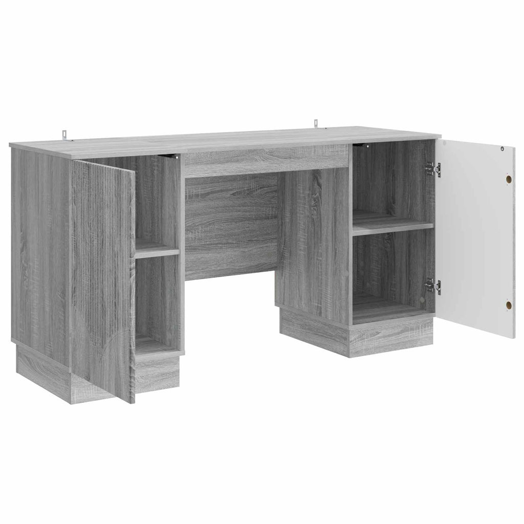 Scrivania Grigio Sonoma 142,5 x 50 x 75 cm Legno ingegnerizzato