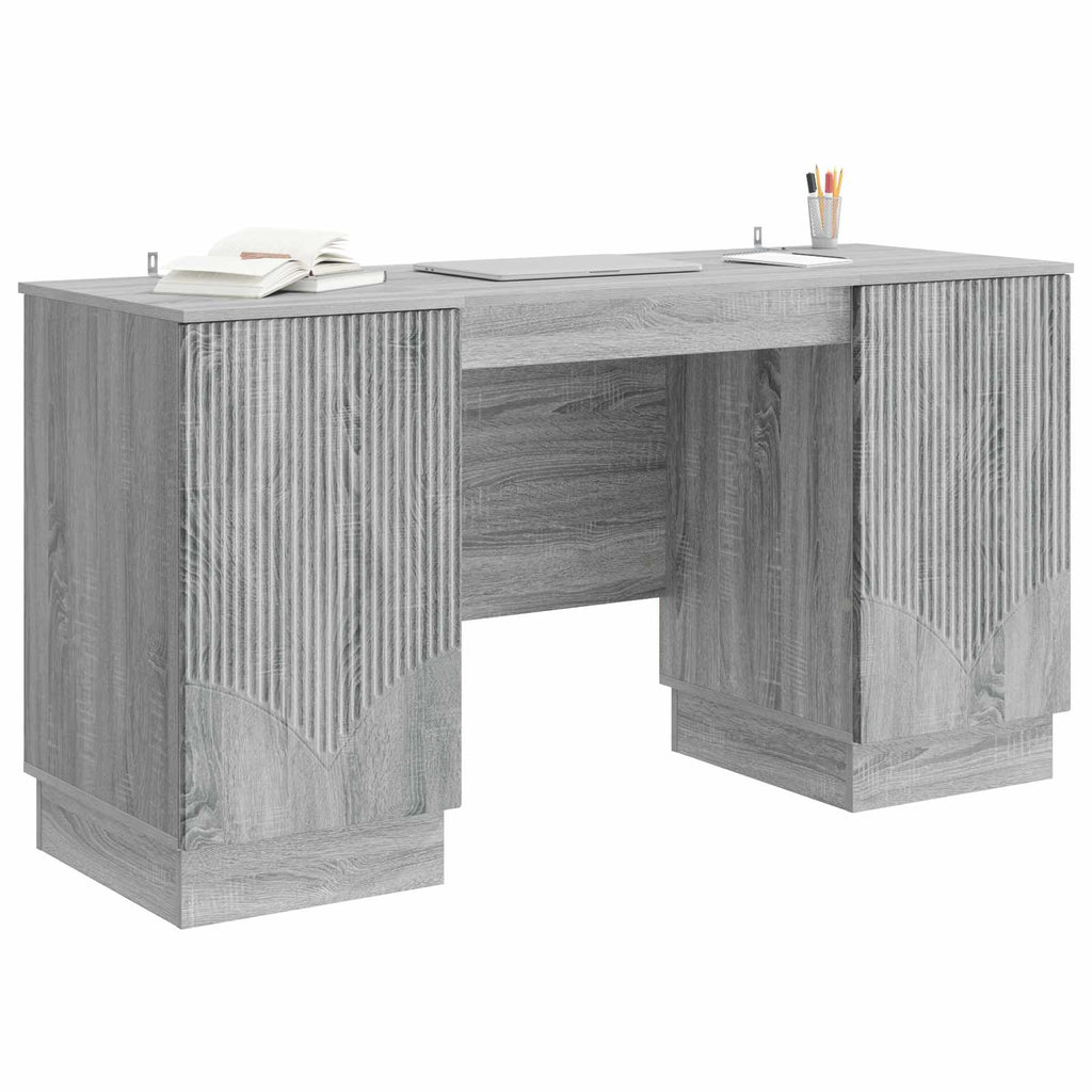 Scrivania Grigio Sonoma 142,5 x 50 x 75 cm Legno ingegnerizzato