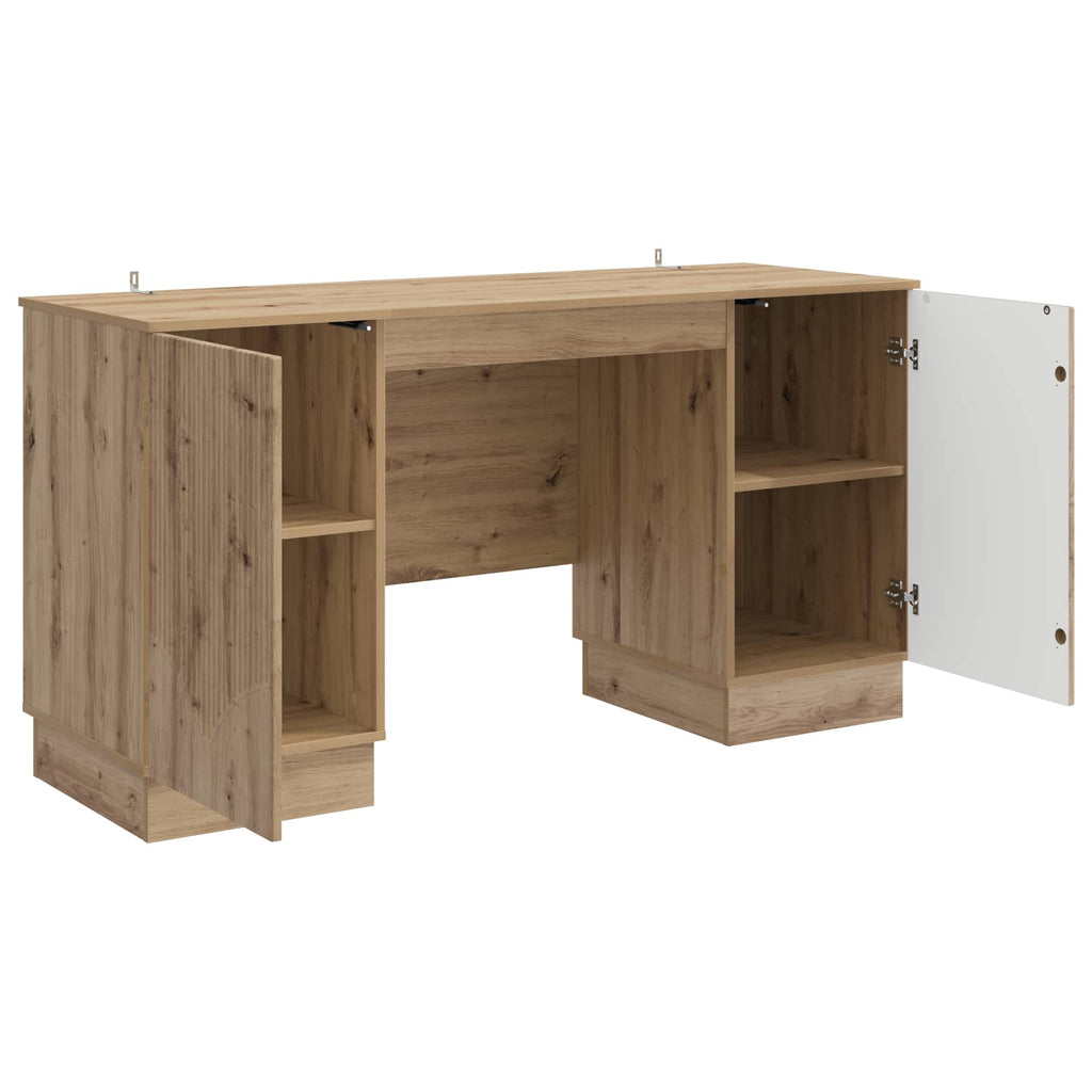 Scrivania con lo scaffale Rovere Artigianale 142,5 x 50 x 75 cm