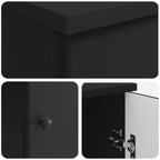 Scrivania Nero 142,5 x 50 x 75 cm Legno ingegnerizzato
