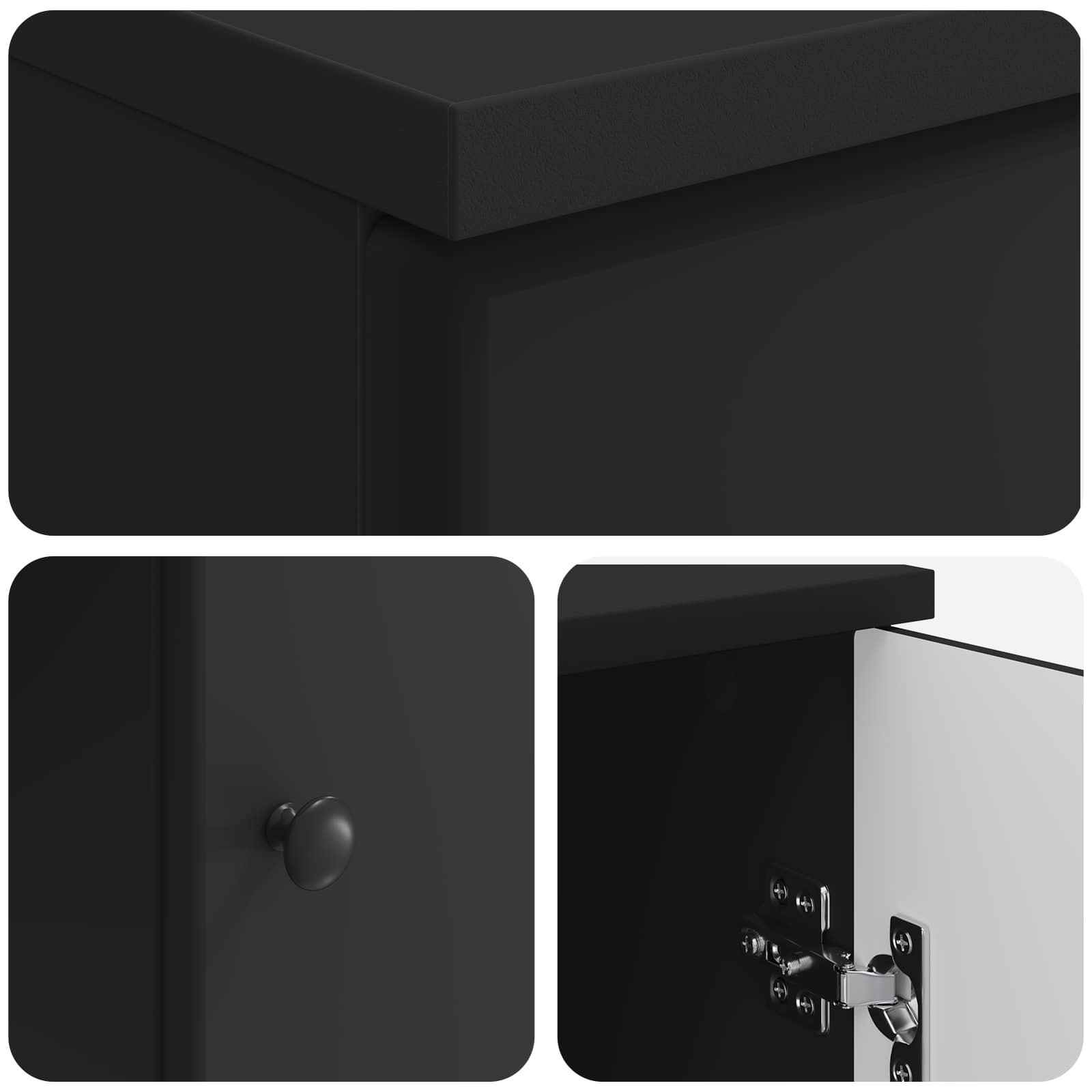 Scrivania Nero 142,5 x 50 x 75 cm Legno ingegnerizzato