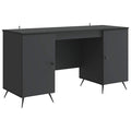 Scrivania Nero 142,5 x 50 x 75 cm Legno ingegnerizzato