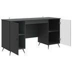 Scrivania Nero 142,5 x 50 x 75 cm Legno ingegnerizzato