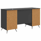 Scrivania Nero 142,5 x 50 x 75 cm Legno ingegnerizzato