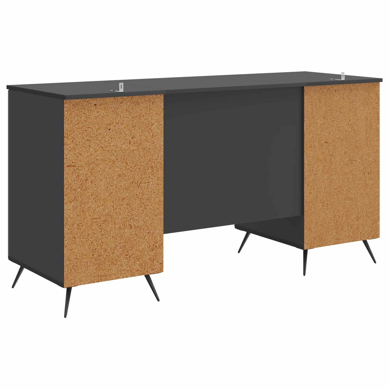 Scrivania Nero 142,5 x 50 x 75 cm Legno ingegnerizzato