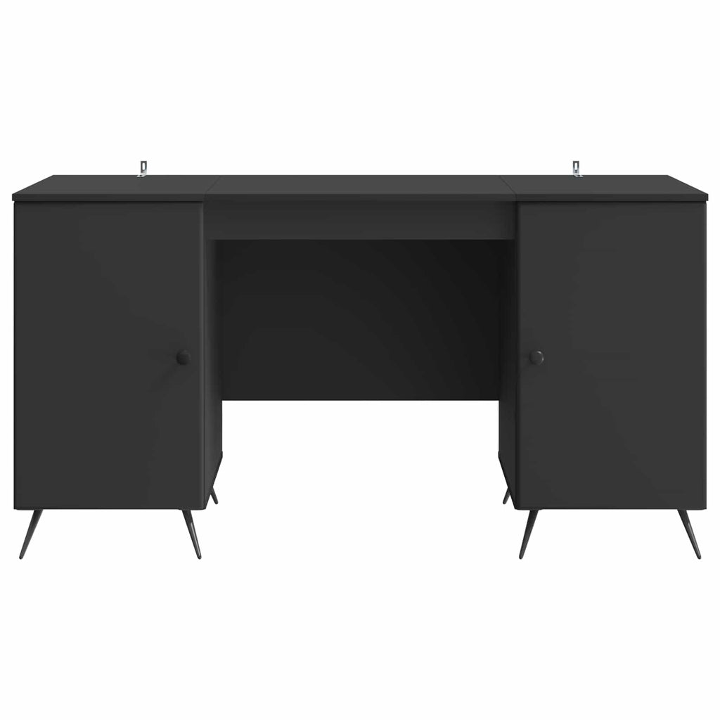 Scrivania Nero 142,5 x 50 x 75 cm Legno ingegnerizzato