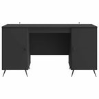 Scrivania Nero 142,5 x 50 x 75 cm Legno ingegnerizzato