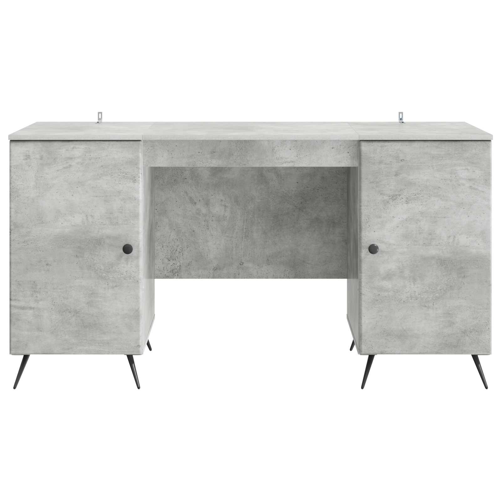 Scrivania con lo scaffale Grigio Cemento 142,5 x 50 x 75 cm