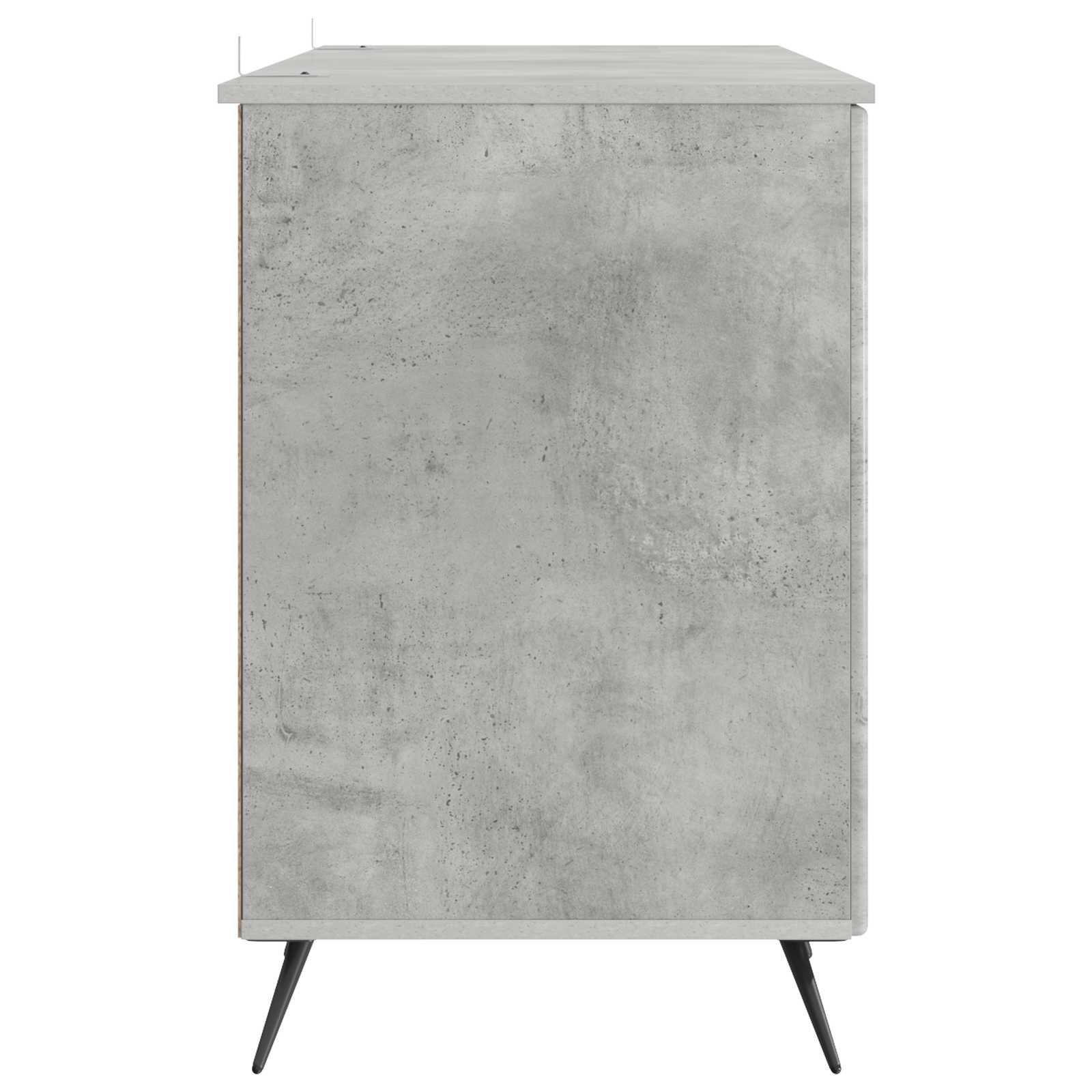Scrivania con lo scaffale Grigio Cemento 142,5 x 50 x 75 cm