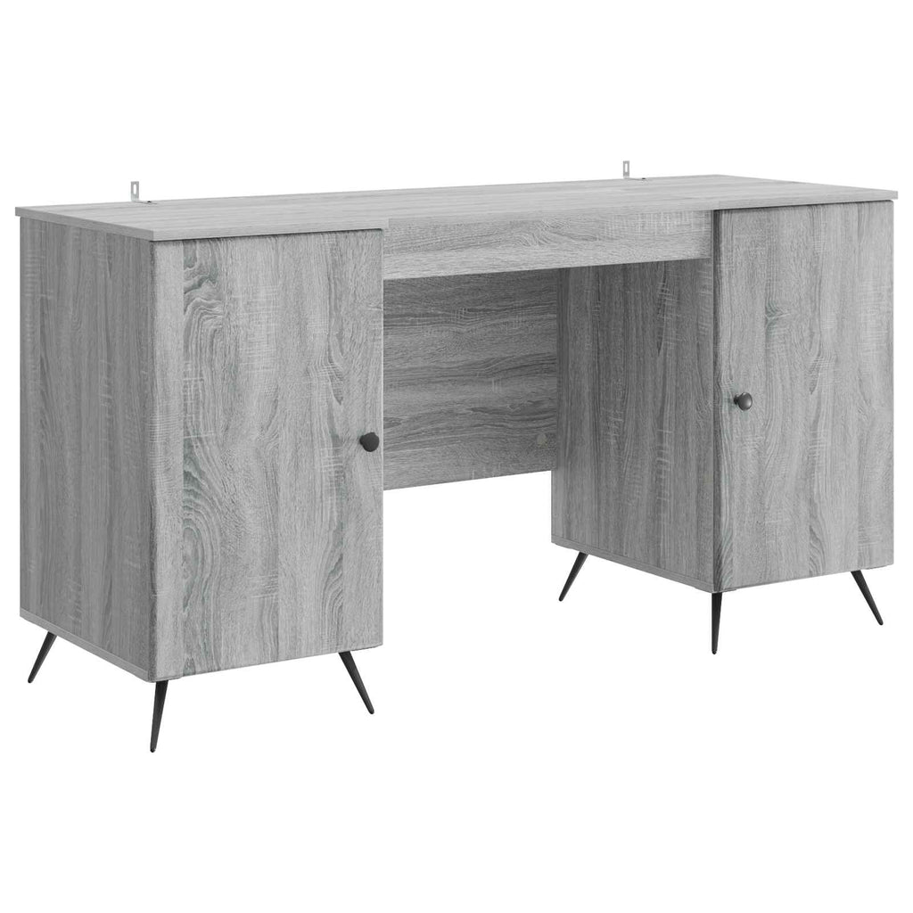 Scrivania Grigio Sonoma 142,5 x 50 x 75 cm Legno ingegnerizzato