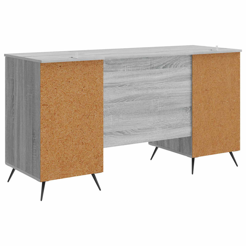 Scrivania Grigio Sonoma 142,5 x 50 x 75 cm Legno ingegnerizzato