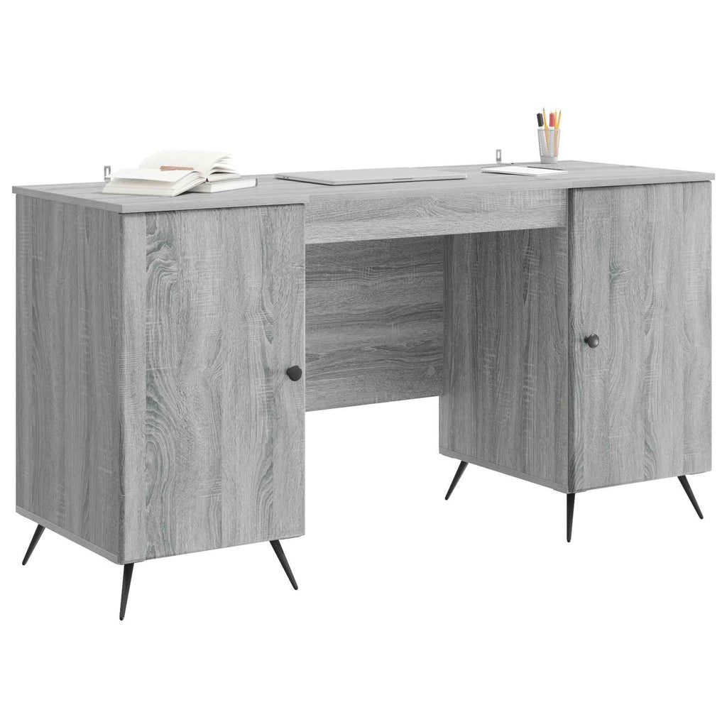Scrivania Grigio Sonoma 142,5 x 50 x 75 cm Legno ingegnerizzato