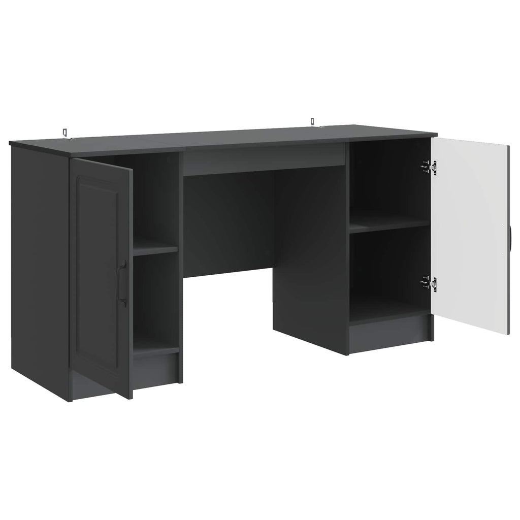 Scrivania Nero 142,5 x 50 x 75 cm Legno ingegnerizzato