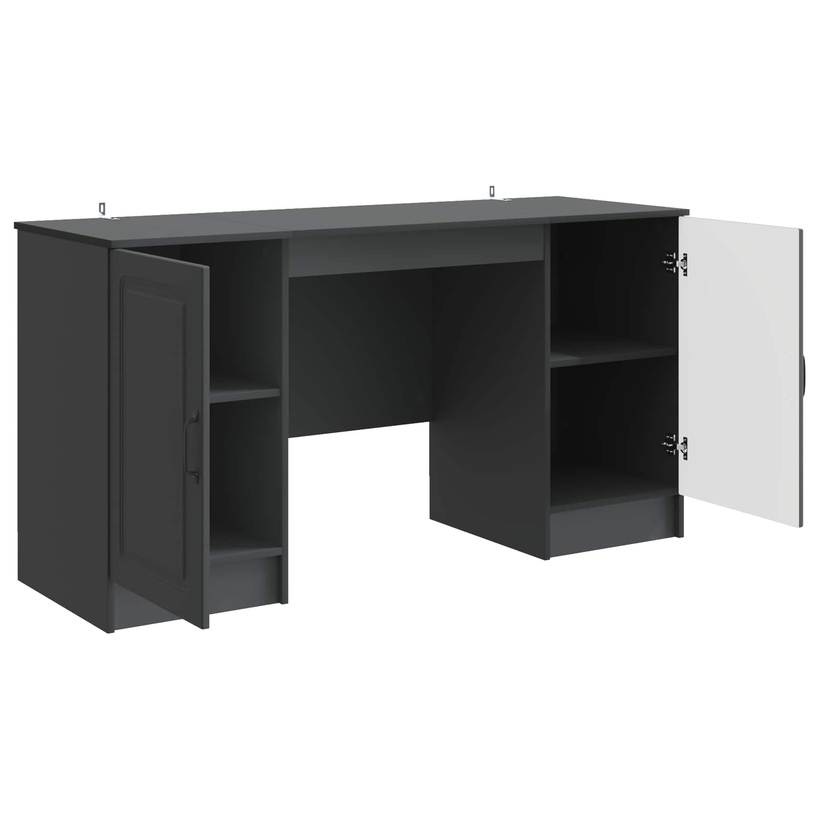 Scrivania Nero 142,5 x 50 x 75 cm Legno ingegnerizzato
