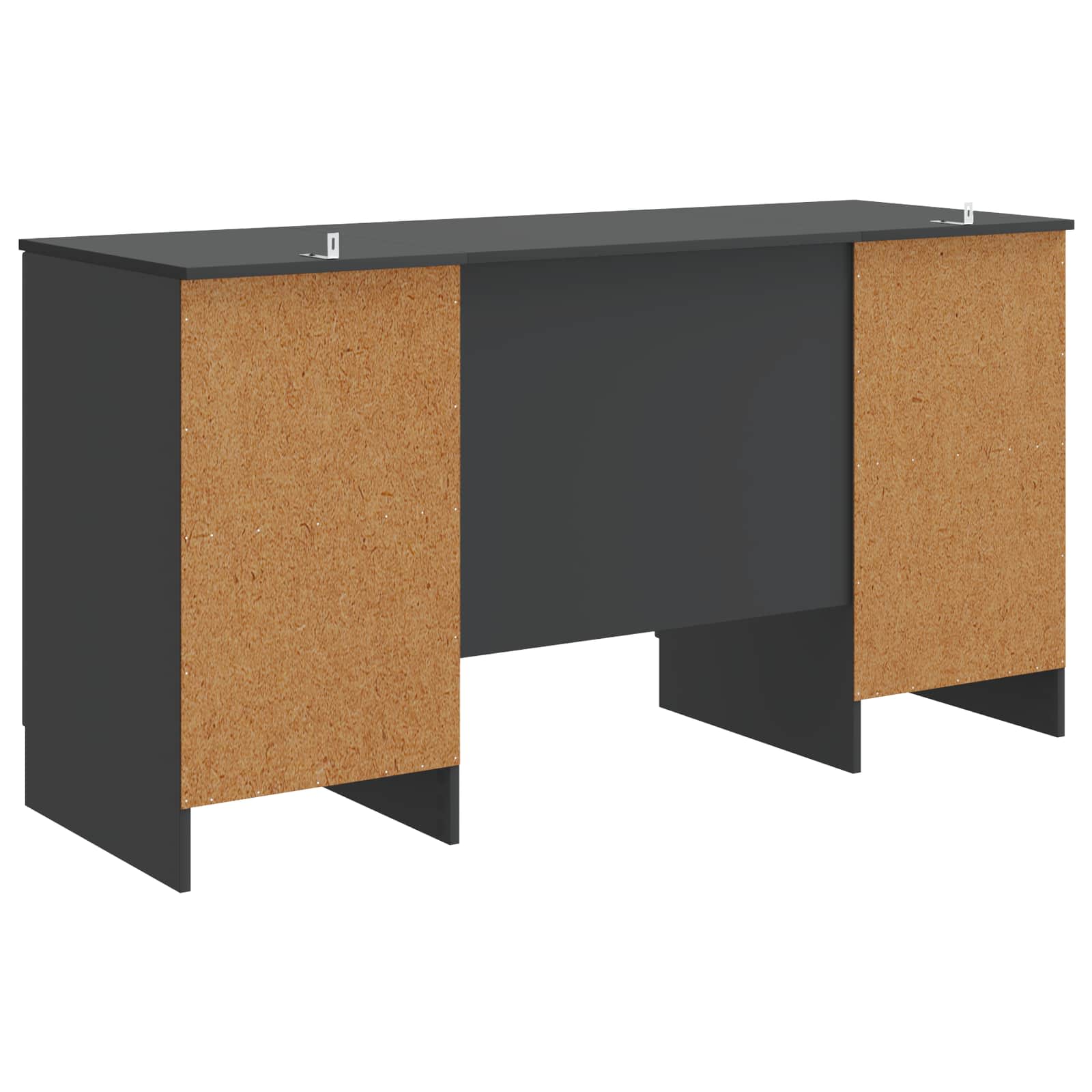 Scrivania Nero 142,5 x 50 x 75 cm Legno ingegnerizzato