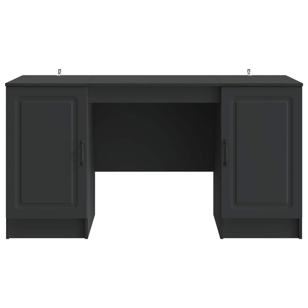 Scrivania Nero 142,5 x 50 x 75 cm Legno ingegnerizzato