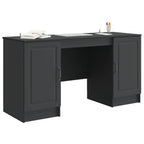 Scrivania Nero 142,5 x 50 x 75 cm Legno ingegnerizzato