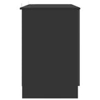 Scrivania Nero 142,5 x 50 x 75 cm Legno ingegnerizzato
