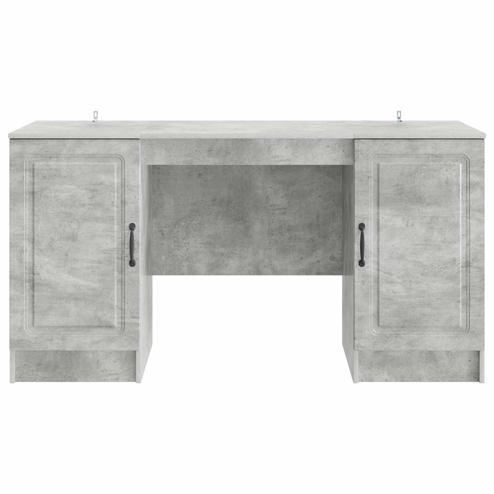 Scrivania con lo scaffale Grigio Cemento 142,5 x 50 x 75 cm