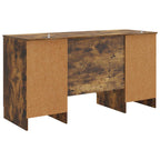 Scrivania Rovere Fumo 142,5 x 50 x 75 cm Legno ingegnerizzato