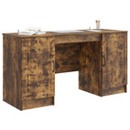 Scrivania Rovere Fumo 142,5 x 50 x 75 cm Legno ingegnerizzato