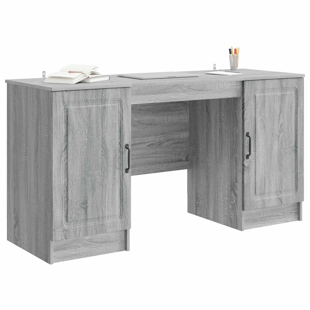 Scrivania Grigio Sonoma 142,5 x 50 x 75 cm Legno ingegnerizzato