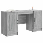 Scrivania Grigio Sonoma 142,5 x 50 x 75 cm Legno ingegnerizzato