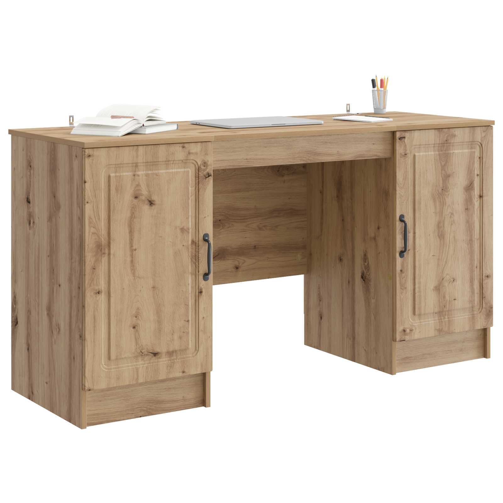 Scrivania con lo scaffale Rovere Artigianale 142,5 x 50 x 75 cm