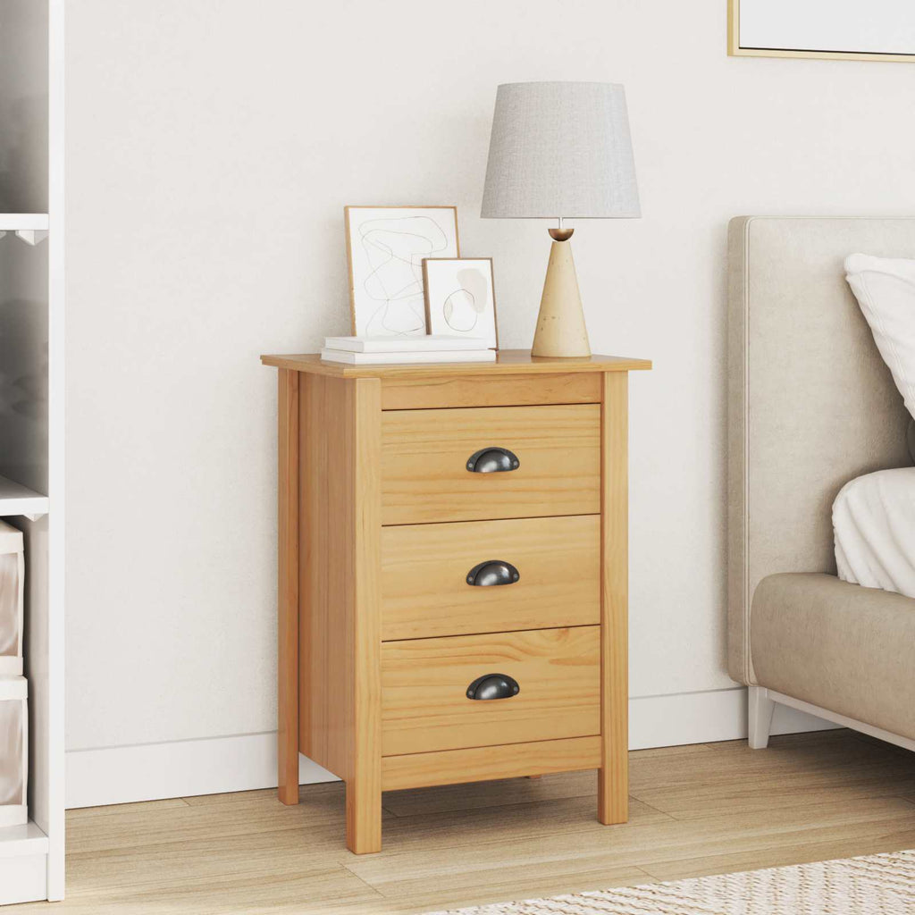 Armadio da Notte HILL Marrone miele 46 x 35 x 65 cm