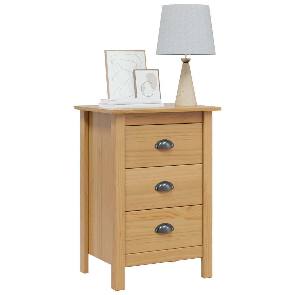 Armadio da Notte HILL Marrone miele 46 x 35 x 65 cm
