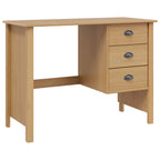 Scrivania con Cassetti HILL Marrone miele 100 x 45 x 74 cm