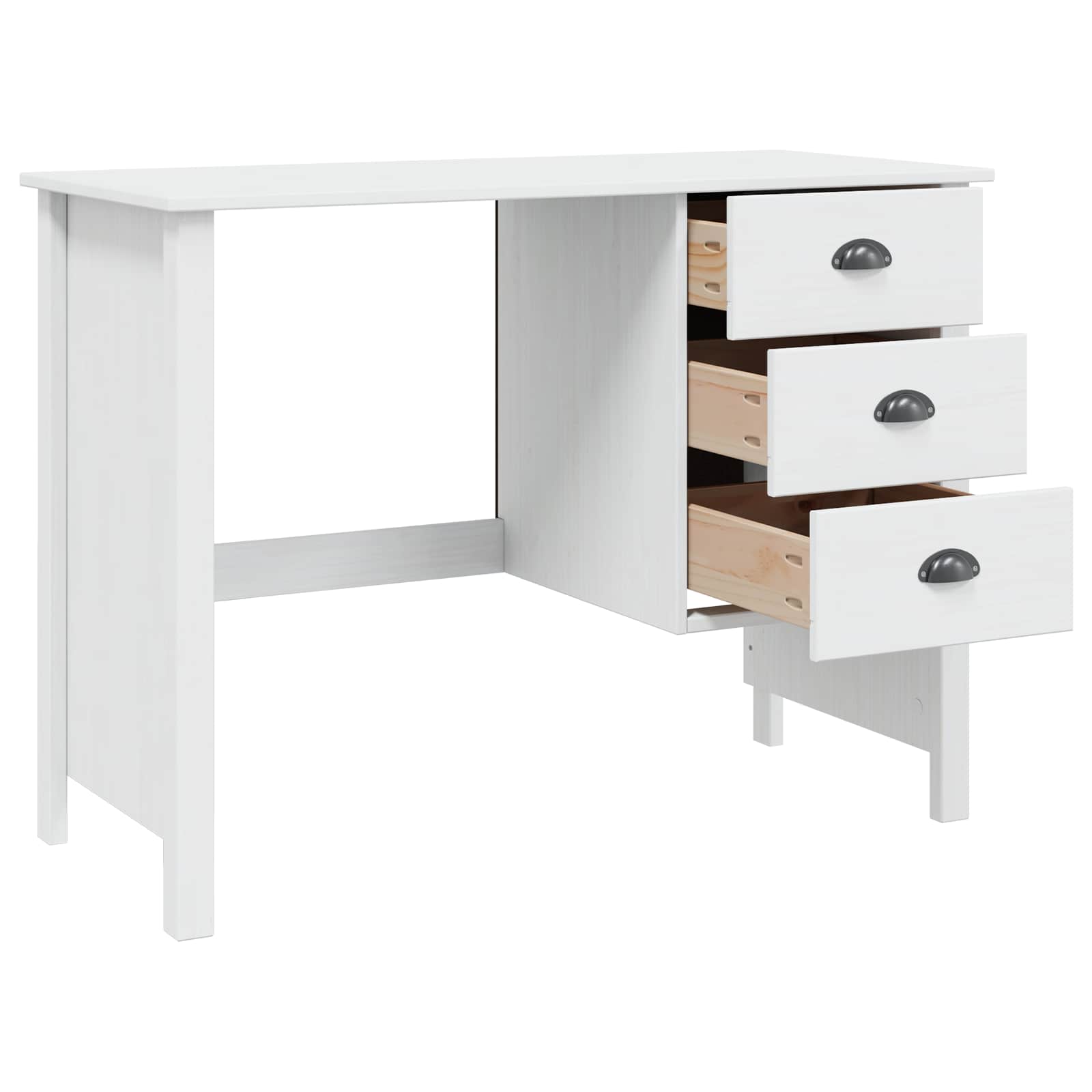 Scrivania con Cassetti HILL Bianco 100 x 45 x 74 cm