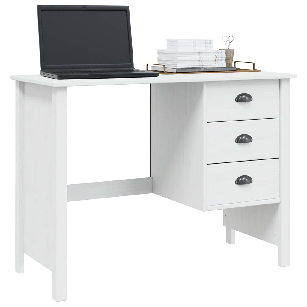 Scrivania con Cassetti HILL Bianco 100 x 45 x 74 cm