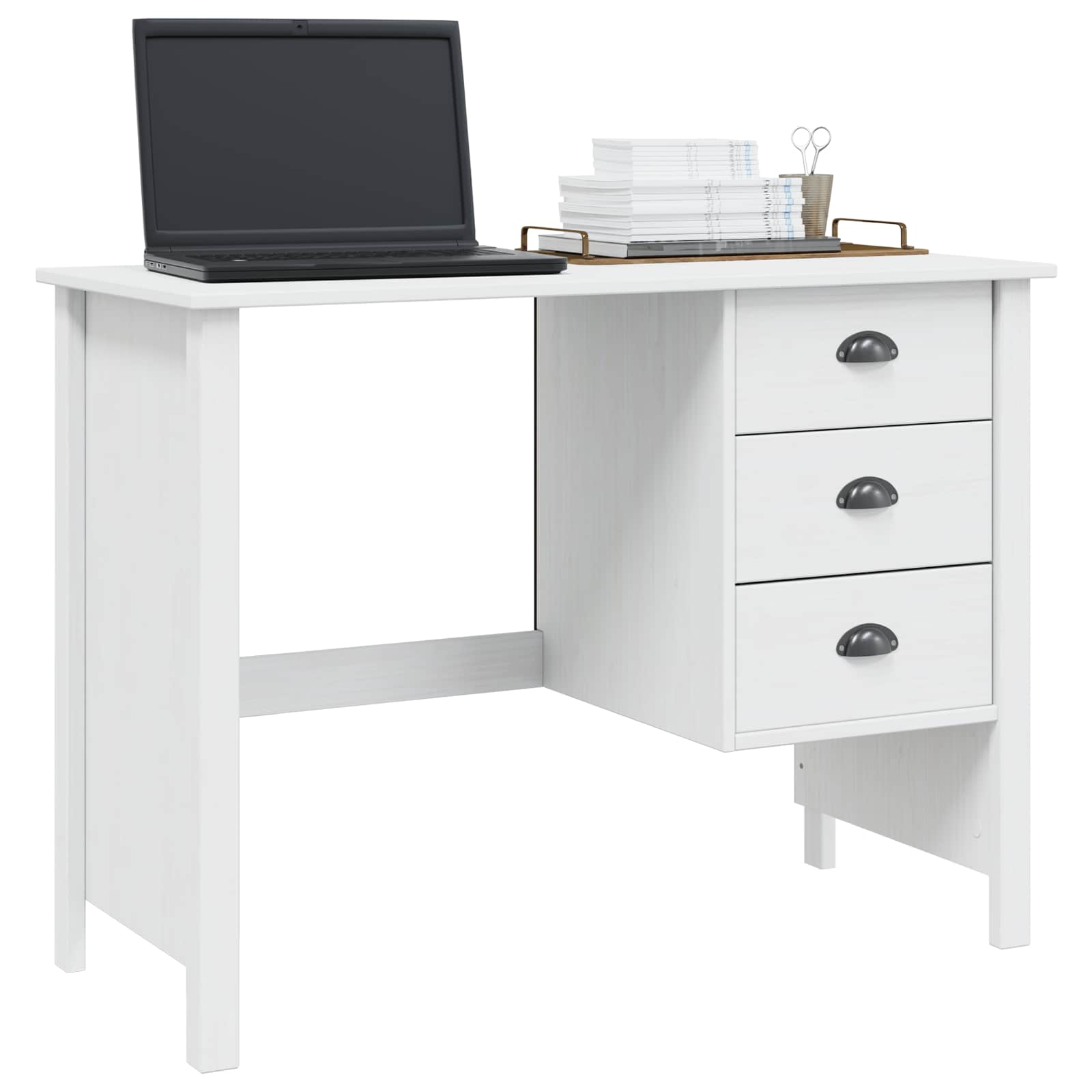 Scrivania con Cassetti HILL Bianco 100 x 45 x 74 cm