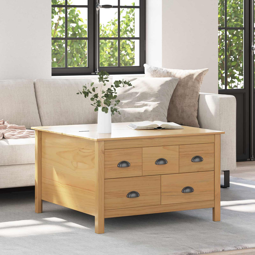 Tavolino da salotto HILL Marrone miele 79,5 x 79,5 x 49 cm