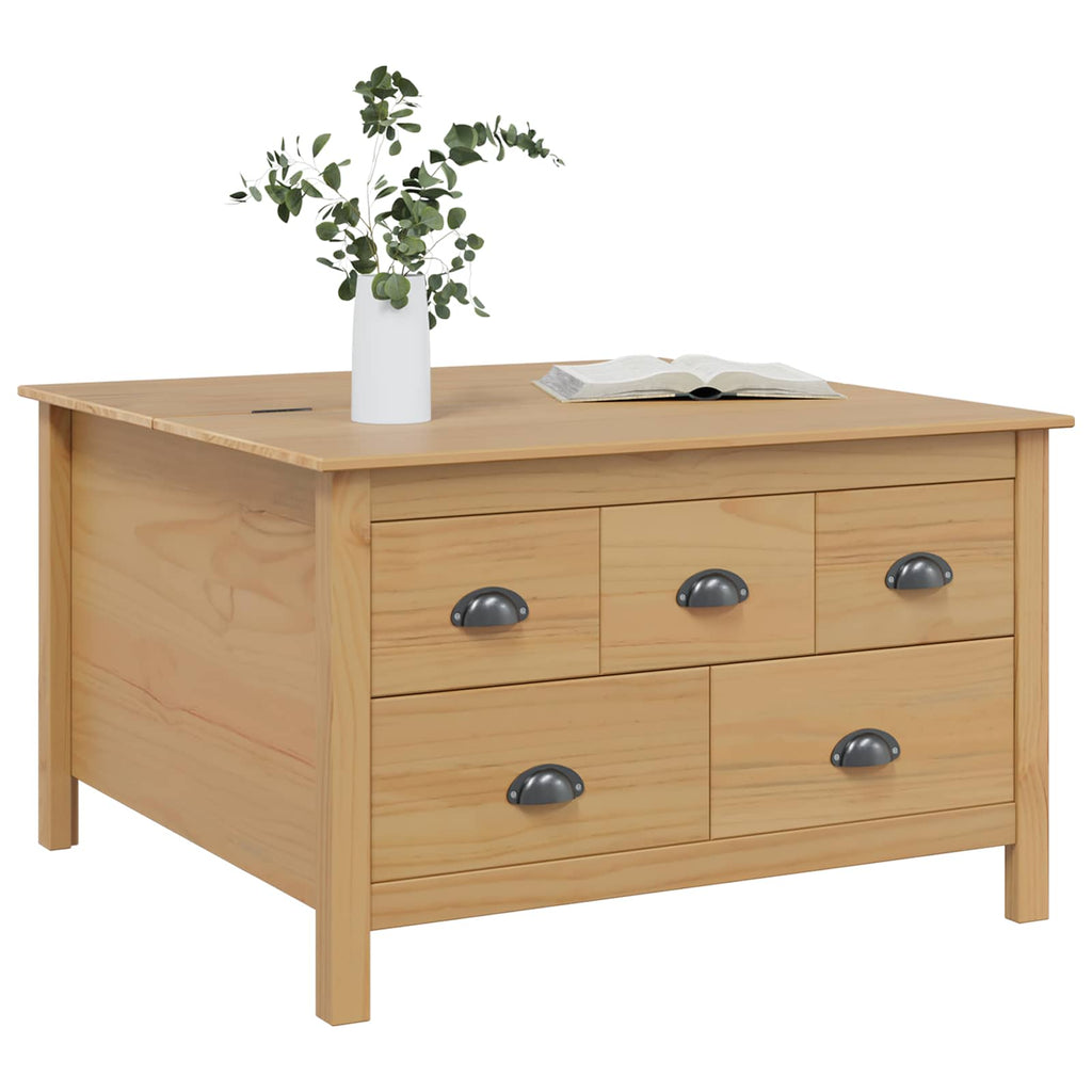 Tavolino da salotto HILL Marrone miele 79,5 x 79,5 x 49 cm