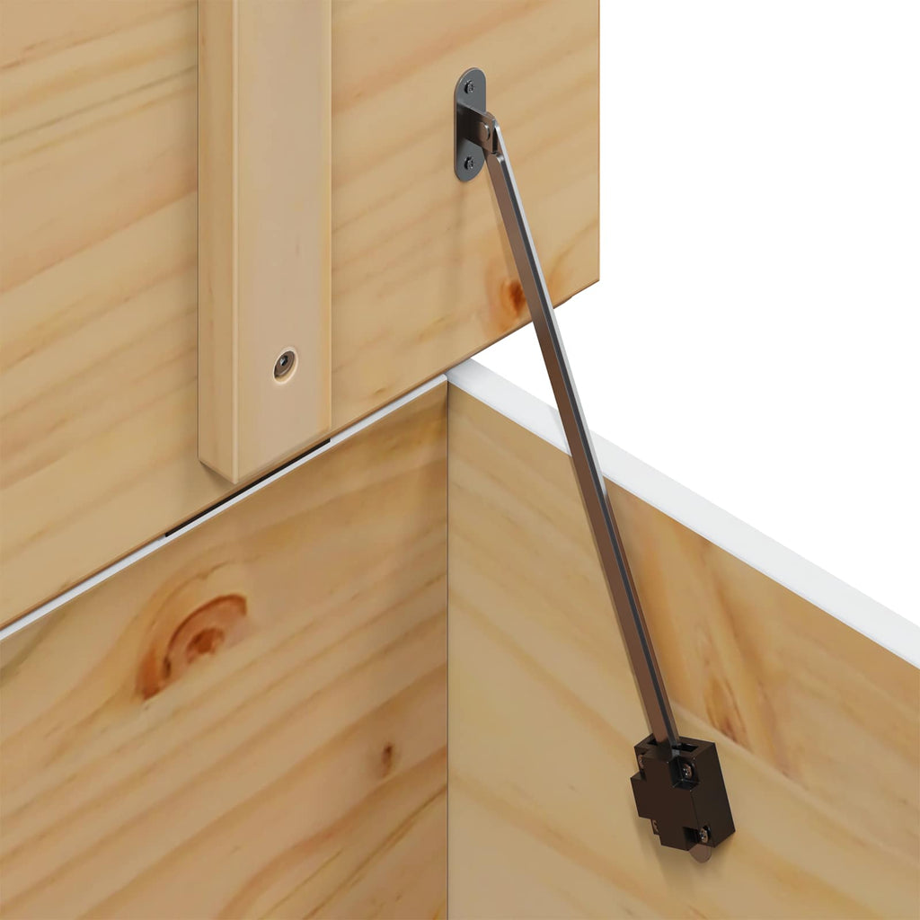 Tavolino da salotto con cassetto HILL Bianco e marrone miele