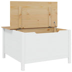 Tavolino da salotto con cassetto HILL Bianco e marrone miele