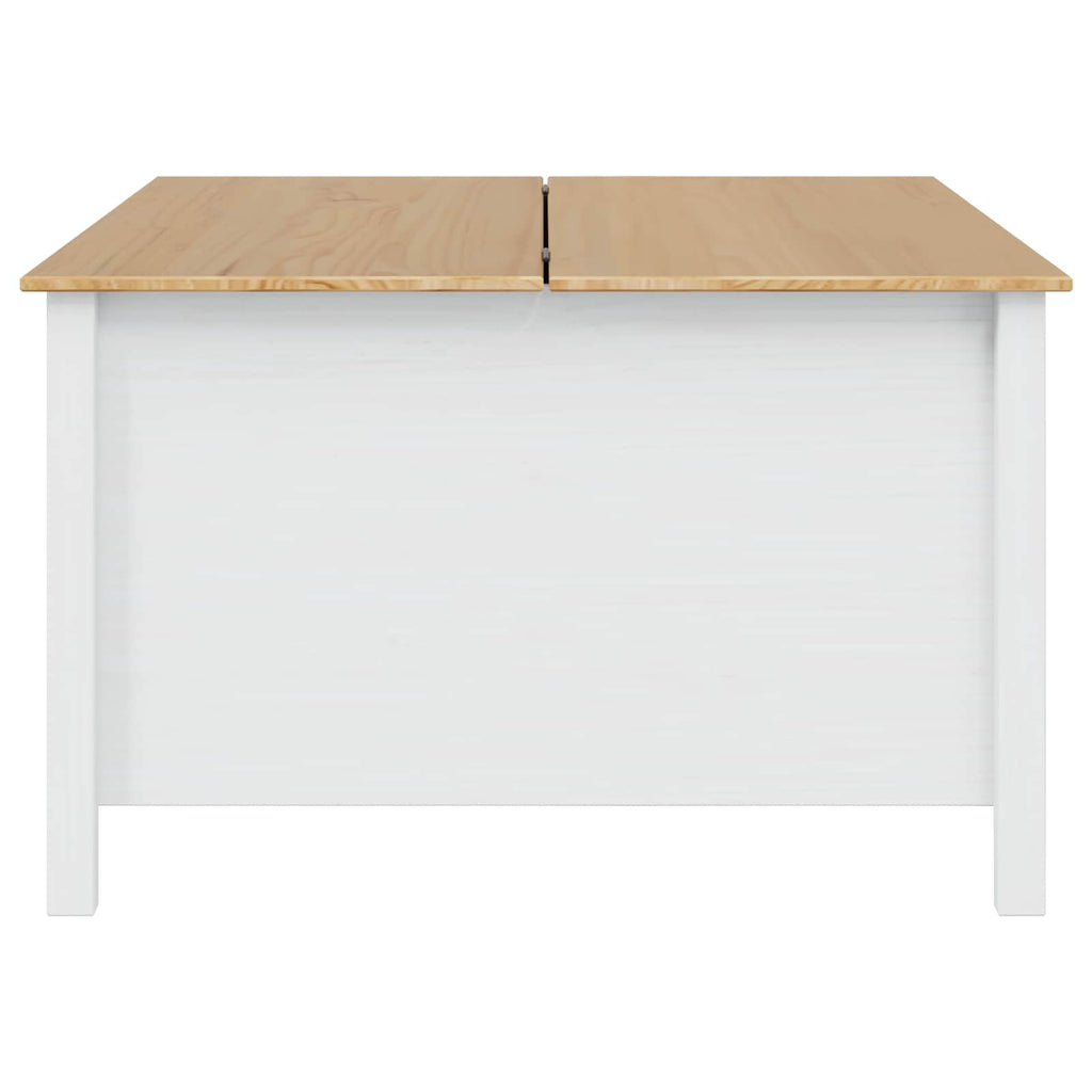 Tavolino da salotto con cassetto HILL Bianco e marrone miele