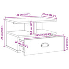Armadio da Notte HILL Marrone miele 40 x 31 x 27 cm