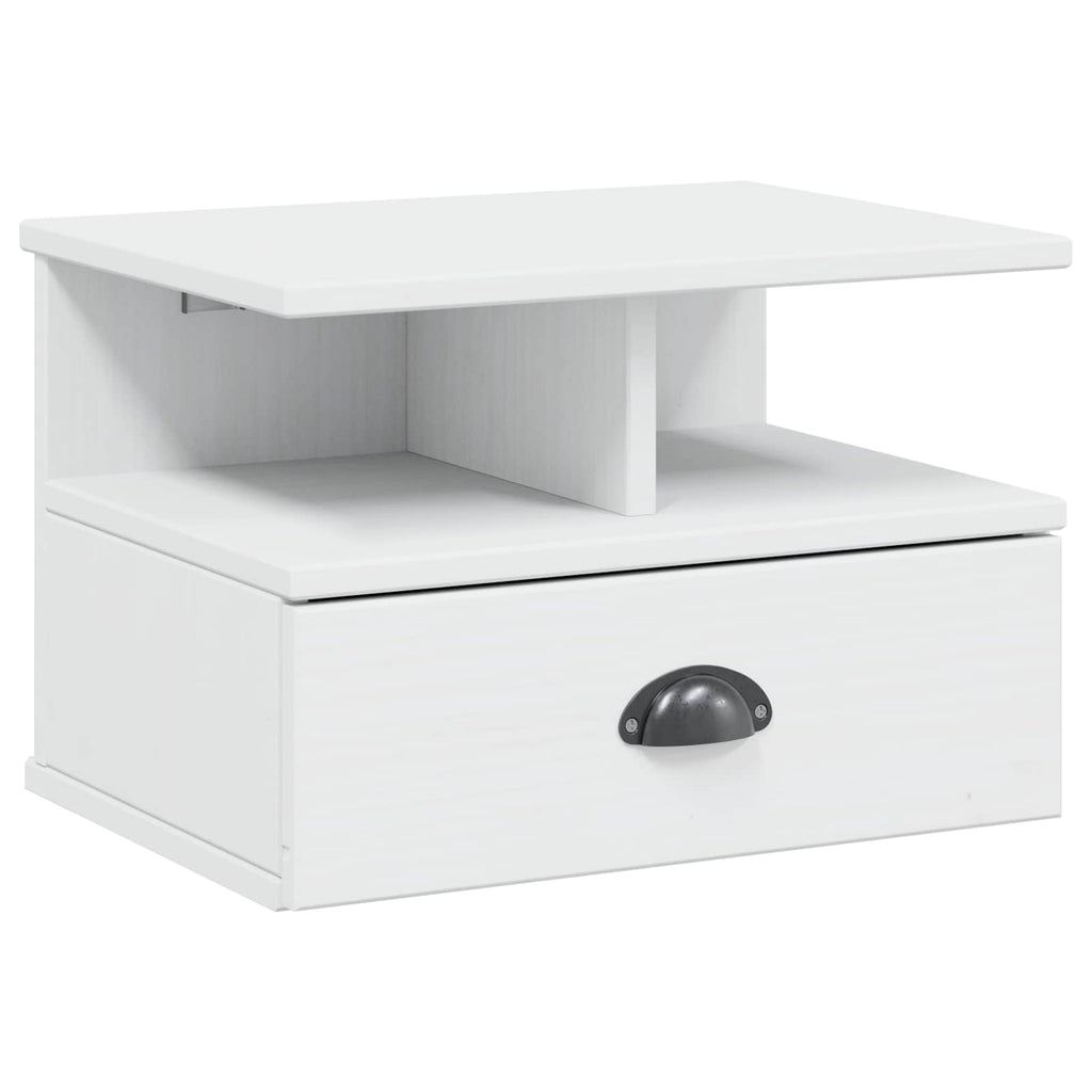 Armadio da Notte con cassetto HILL Bianco 40 x 31 x 27 cm