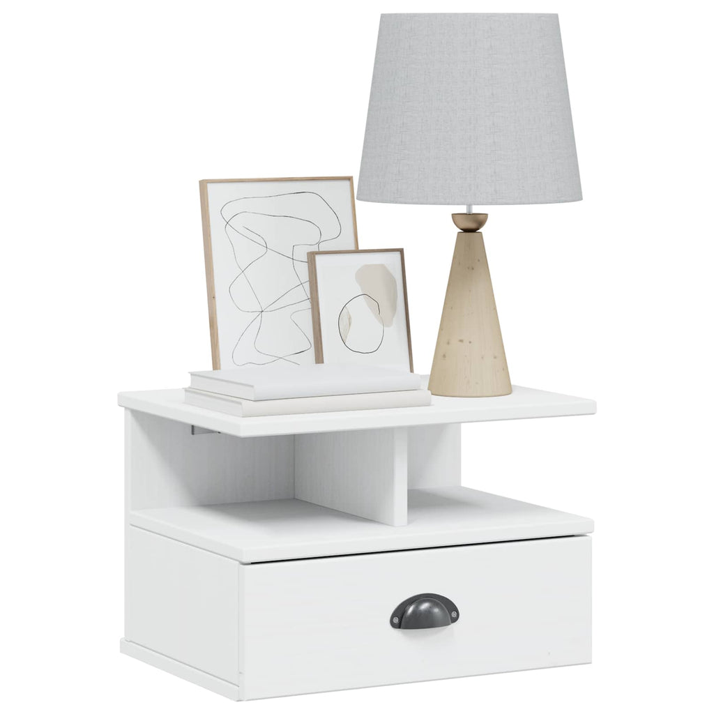 Armadio da Notte con cassetto HILL Bianco 40 x 31 x 27 cm