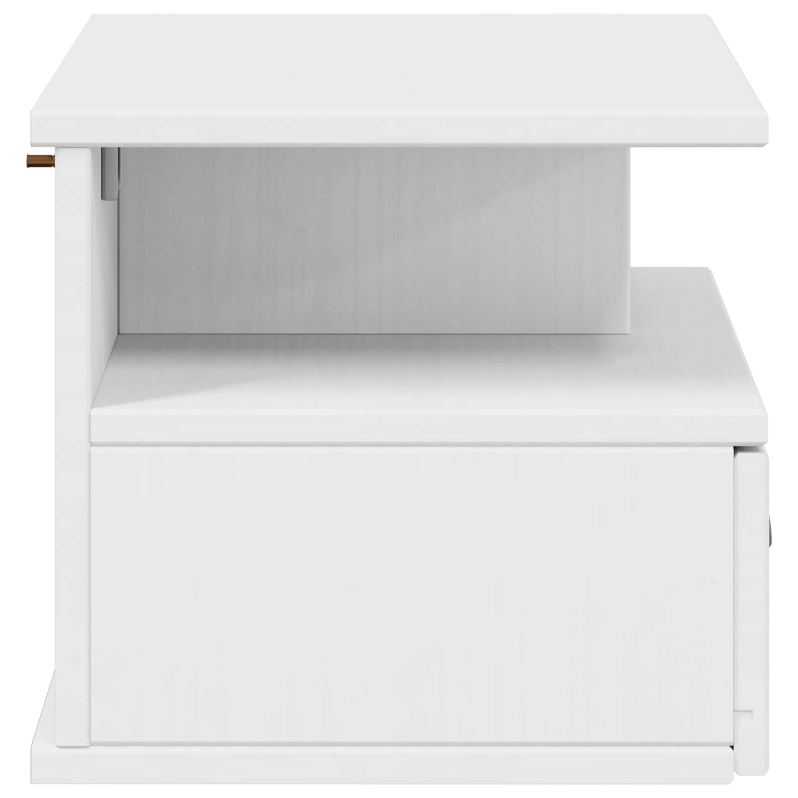 Armadio da Notte con cassetto HILL Bianco 40 x 31 x 27 cm