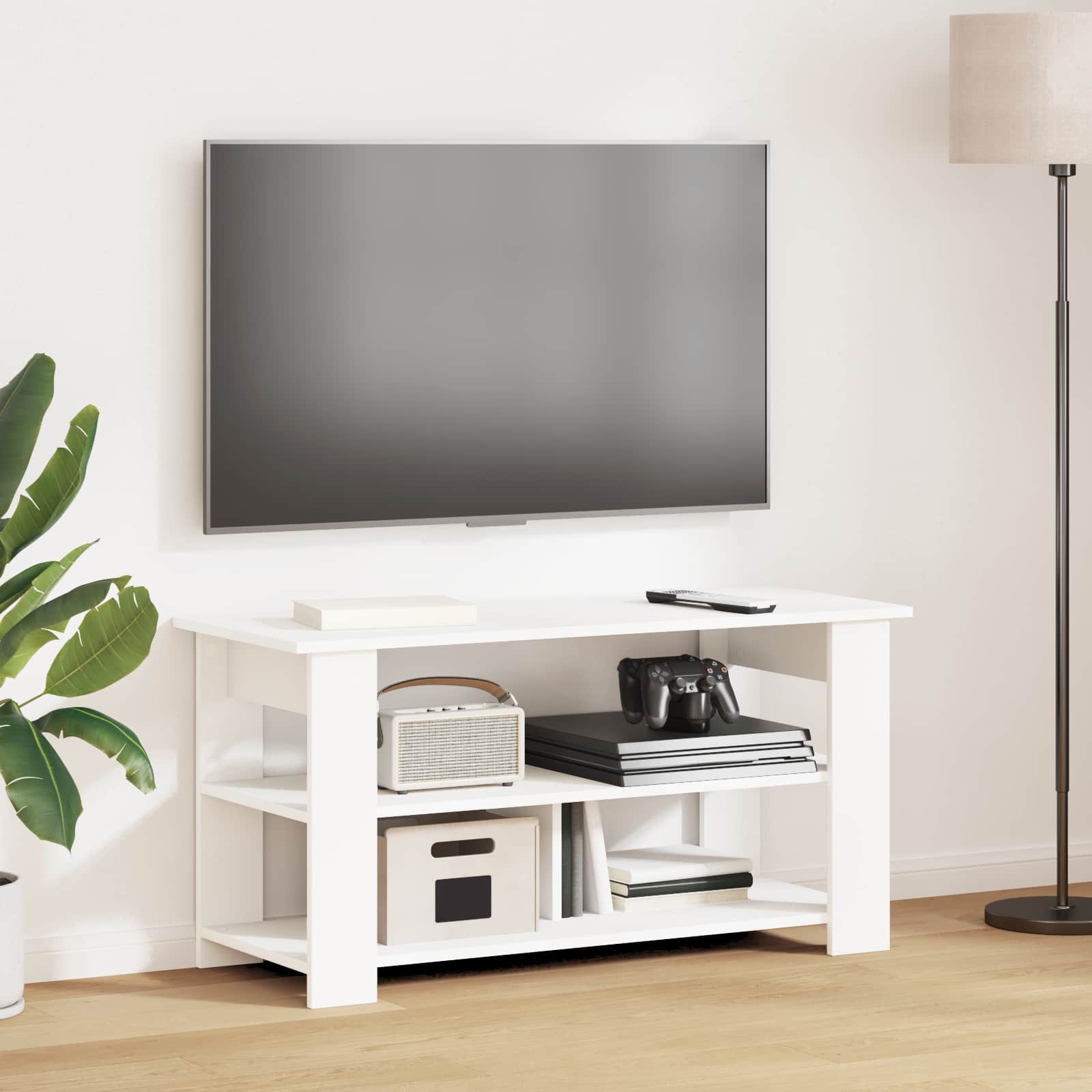 Supporto TV Bianco 100 x 40 x 50 cm