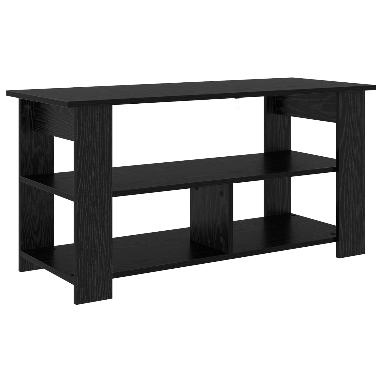 Supporto TV Rovere Nero 100 x 40 x 50 cm