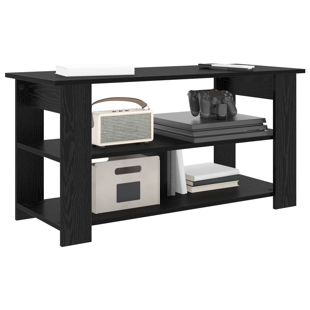 Supporto TV Rovere Nero 100 x 40 x 50 cm